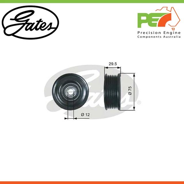 GATES ENGINE IDLER Pulley To Suit Lexus LS LS430 (UCF30R) Petrol 55.59