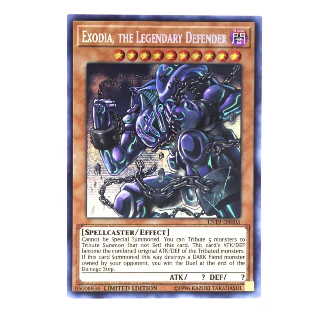 YuGiOh! Exodia, the Legendary Defender (TN19-EN003) Limited - Prismatic - NM