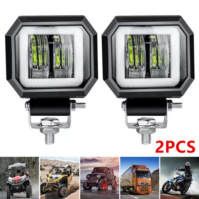 2 x 20W LED Fernscheinwerfer Arbeitsscheinwerfer 12V PKW LKW SUV Auto Anhänger