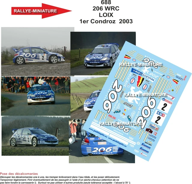 IXO-MODELS RAM131 Scale 1/43 | PEUGEOT 206 WRC N 21 RALLY TOUR DE CORSE