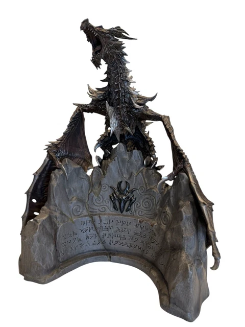 THE ELDER SCROLLS V Skyrim Collector's Edition Alduin Statue With Base ...