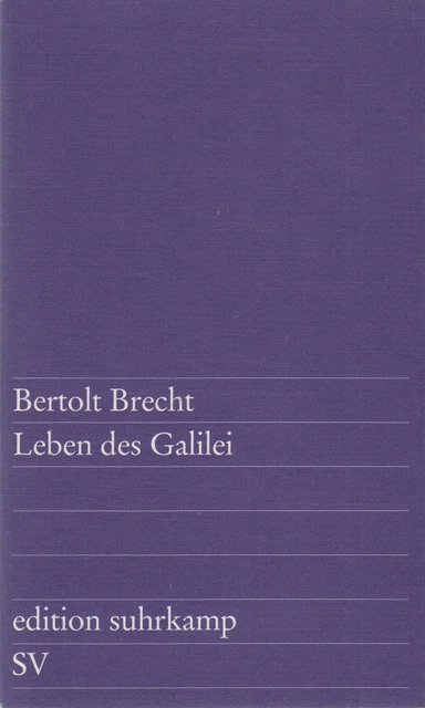 Buch: Leben des Galilei,   Schauspiel. Brecht, Bertolt, 2006, Edition suhrkamp