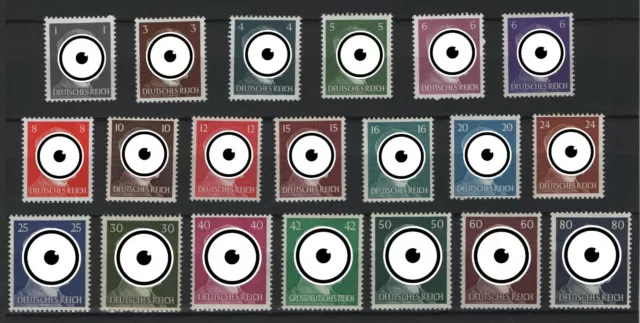 1941 Deutsches Reich aus 781-798 Einzelmarken gestempelt zur Auswahl