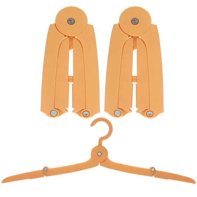 3 pz appendiabiti pieghevole alluminio antiscivolo appendiabiti giallo