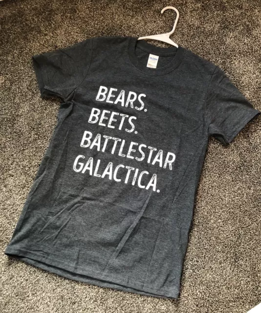 NWOT The Office Bear Beets Battlestar Galactica T-Shirt Women’s Size S