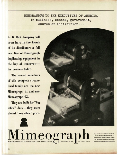 Remember The Mimeograph/Ditto Machine? Remember That