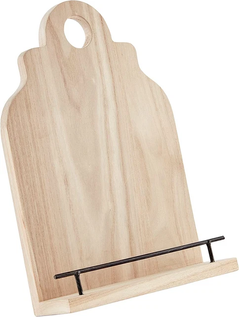 Mud Pie Paulownia Cookbook Holder, Brown