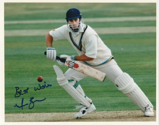 Australia Cricket MICHAEL BEVAN Signed Original Press Yorkshire Col 10x8 Photo