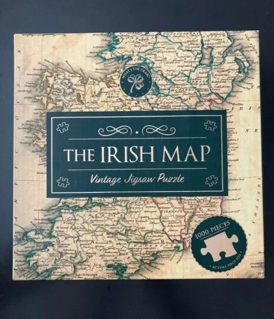 The Irish Map Vintage Jigsaw Puzzle - 1000 Pc (OA)