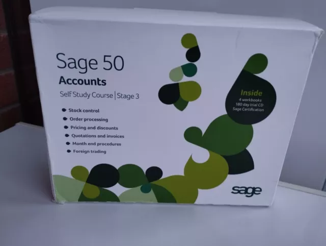 Sage 50 Accounts Stage 3 Self Study Course 4 Books + CD