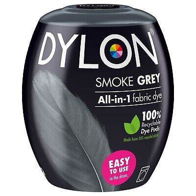 Vaina de tinte de tela para lavadora DILON gris humo todo en uno