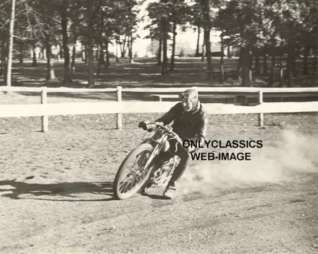 1930 Racer Harry Molenaar Harley Davidson Vintage Motorcycle Racing 8X10 Photo