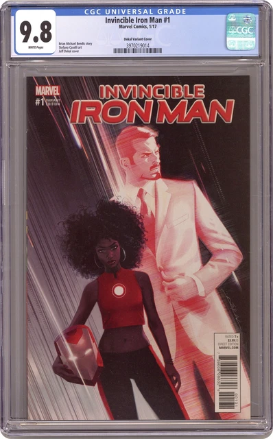 Invincible Iron Man 1B Dekal 1:25 Variant CGC 9.8 2017 3970219014