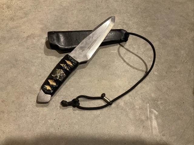 Jashido Fixed Blade Knife With Leather Sheath