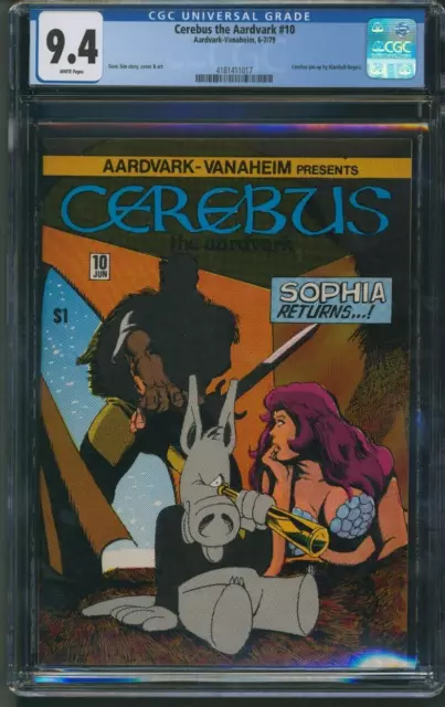 Cerebus the Aardvark #10 - Aardvark-Vanaheim 1979 CGC 9.4