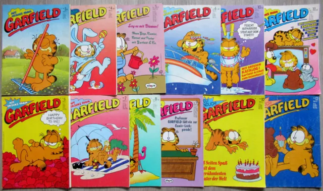 GARFIELD - 12 Comic Hefte