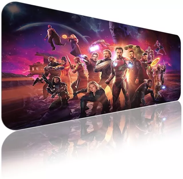 80X30cm Avengers Extra Large Gaming Mouse Mat Pad Anti-Slip For PC Laptop Office