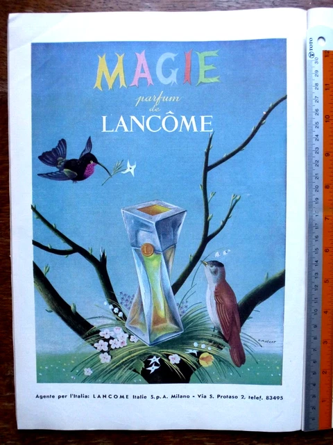 Pubblicità MAGIE Parfum de LANCOME - Illustratore E-M-Pérot - 12/1951