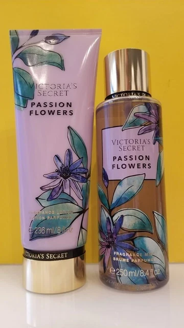 Victoria's Secret PASSION FLOWERS Fragrance Body Lotion & Body Mist Full Size