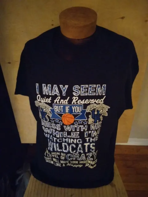 Kentucky Wildcats Basketball Black Gildan  XL T-Shirt 100% Cotton