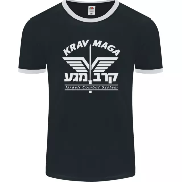 Krav Maga Israeli Defence System MMA Mens Ringer T-Shirt FotL