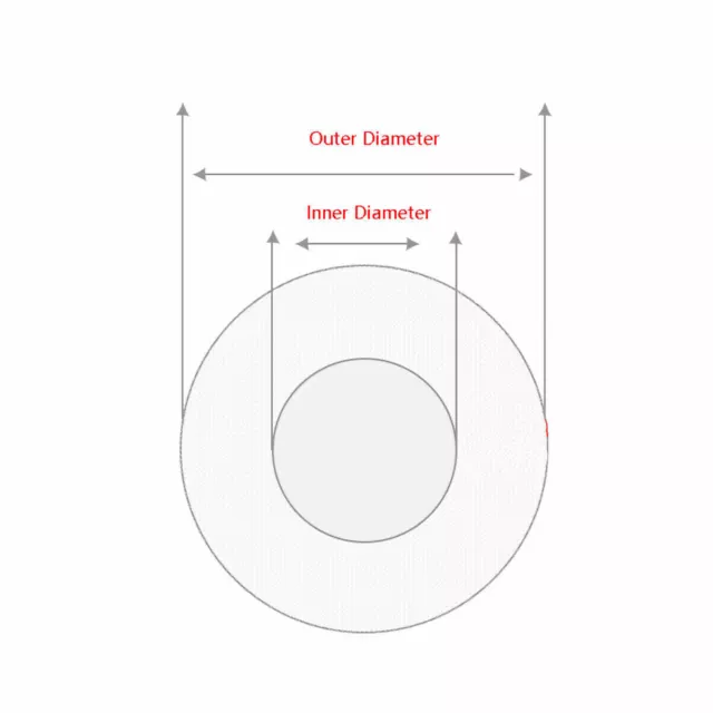 Milchig Weiß PTFE Schlauch Tube ID 0.5mm-20mm  für Bowden Extruder Filament Tube 3