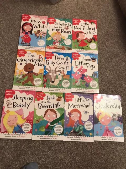 Childrens reading with phonics storybook 10 books bundle