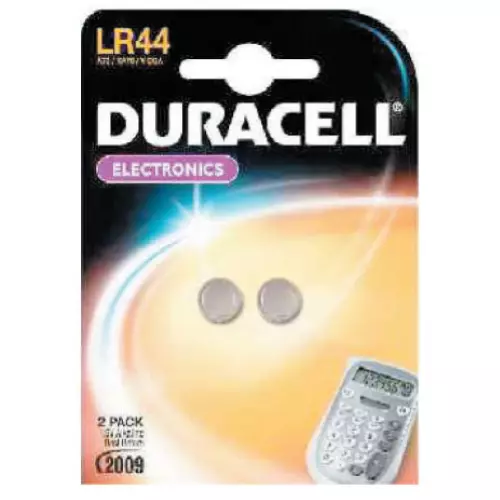 Cf 2 Pcs Duracell LR44 Batterie Piles Boutons Alcalin 1,5V pour Calculatrice