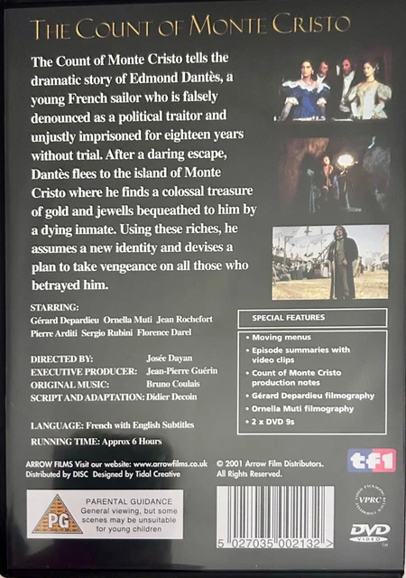 THE COUNT OF Monte Cristo (DVD, 2001) £5.45 - PicClick UK