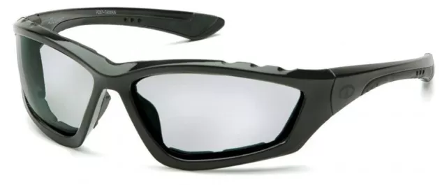 Pyramex Accurist Safety Glasses with Black Frame and Light Gray Anti-Fog Lens