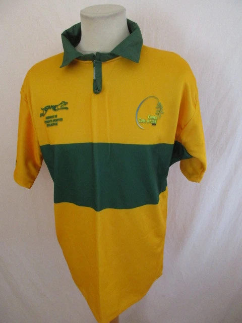 Maillot De Rugby Vintage Comité Côte D'Azur FFR - Jaune, Taille XL, Très Bon état