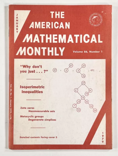 1979 JAN AMERICAN MATHEMATICAL Computational Complexity/Algorithms ... image.