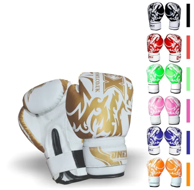Boxing Gloves Kids Junior Youth Sparring Training Mitts MMA 6oz Muay Thai Kick