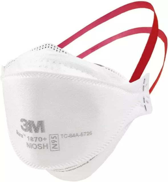 Two 20-Pack 3M Aura 1870+ Medical N95  Respirator Mask - NIOSH Certified