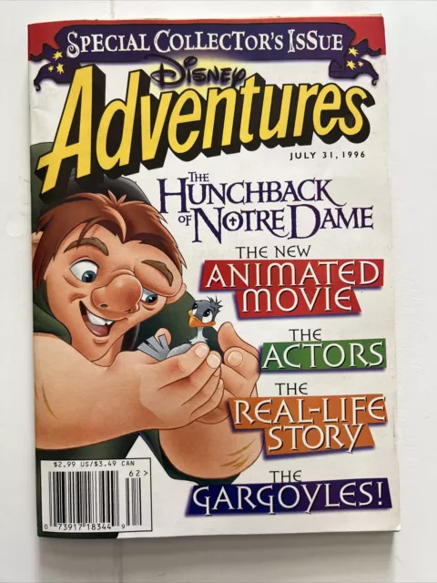 Disney Adventures Magazine Hunchback Of Notre Dame July 31, 1996