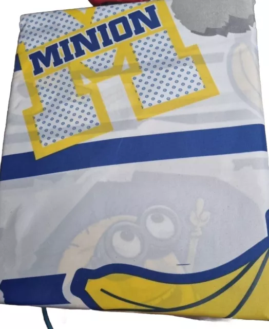 Minion single bedset with pillow case kids bedding reversible bedding