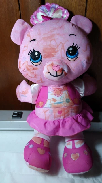 Fisher Price Doodle Bear Princess Pink Stuffed Doll Toy 15"