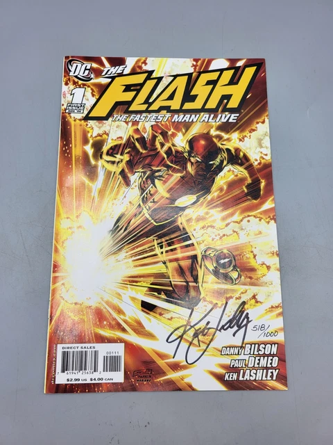 The Flash The Fastest Man Alive Vol 1 #1 Aug 2006-2007 COA Illustrated DC Comic