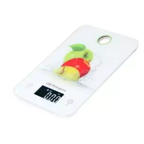 93868 Báscula de Cocina Electrónica Orbegozo PC 1020/ hasta 5kg/ Blanca