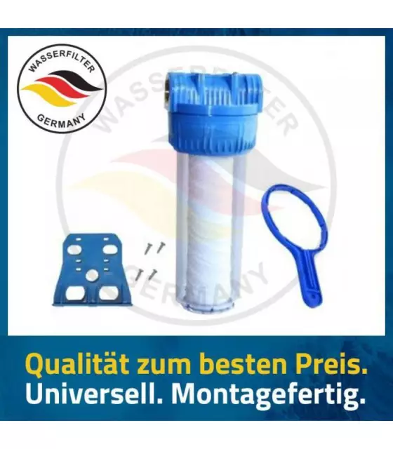 10 Zoll Gehäuseset Sediment Eisen Kalk Bakterien Kartuschen Wasserfilter Germany