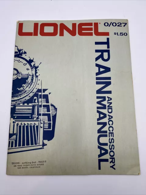 Lionel 0/027 1975 Catalog - Train Manual