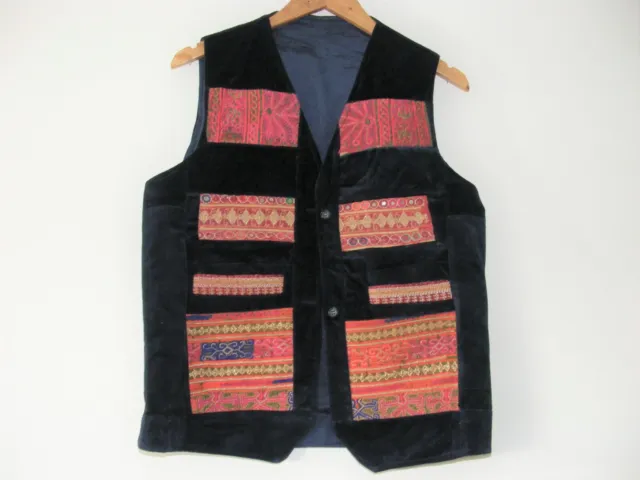 1970s Men's Afghan Waistcoat with Antique Features (Stunning)