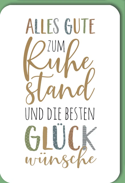 Bombo Glückwunschkarte „Wochenüberblick Ruhestand“ – Witzig & Anders Als Geschenk