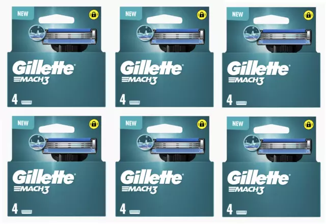 Lot Lames GILLETTE MACH3 Recharge Rasoir Pack Rechange Gilette Match3 ORIGINAL