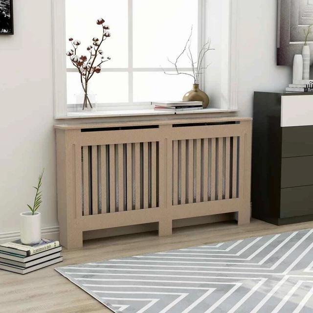 Vidaxl Copertura per Radiatore 152x19x81 cm in MDF