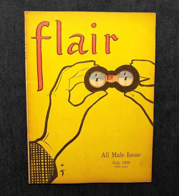 1950 Flair Rene Gruot Cover All Men Special Feature Gentleman Style/College Fash