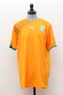 Uhlsport Côte d’Ivoire 2004-2005 home Drogba football shirt jersey maillot camiseta 