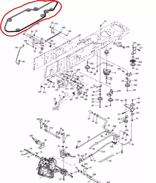 Jonsered Hydro transmission drive belt ICT16 JICTH16 ICT13 ICT15 ICT18 JICT18 A