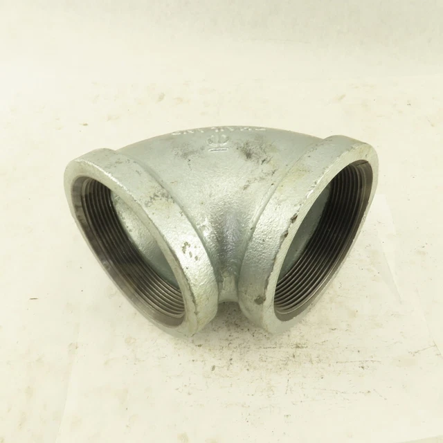 4" NPT Galvanized 90° Elbow Pipe Fitting Plumbing