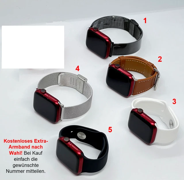 Apple Watch Series 8 41mm🔥NEU🔥 Smartwatch GPS Aluminium Schwarz UST19% 3